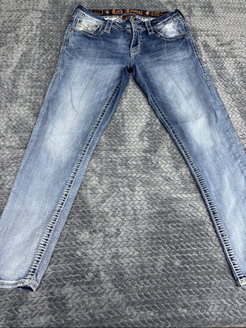 Rock Revival Women’s Faded Blue Slim Jeans
